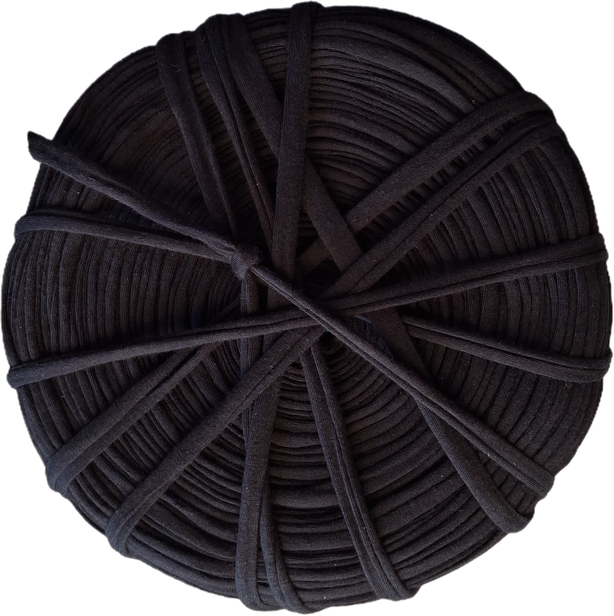 Black T-Shirt Yarn - Plain