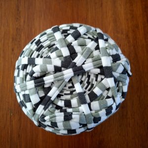 White with Green stripes - Printed