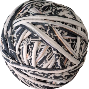 Navy Print Nylon T-Shirt Yarn